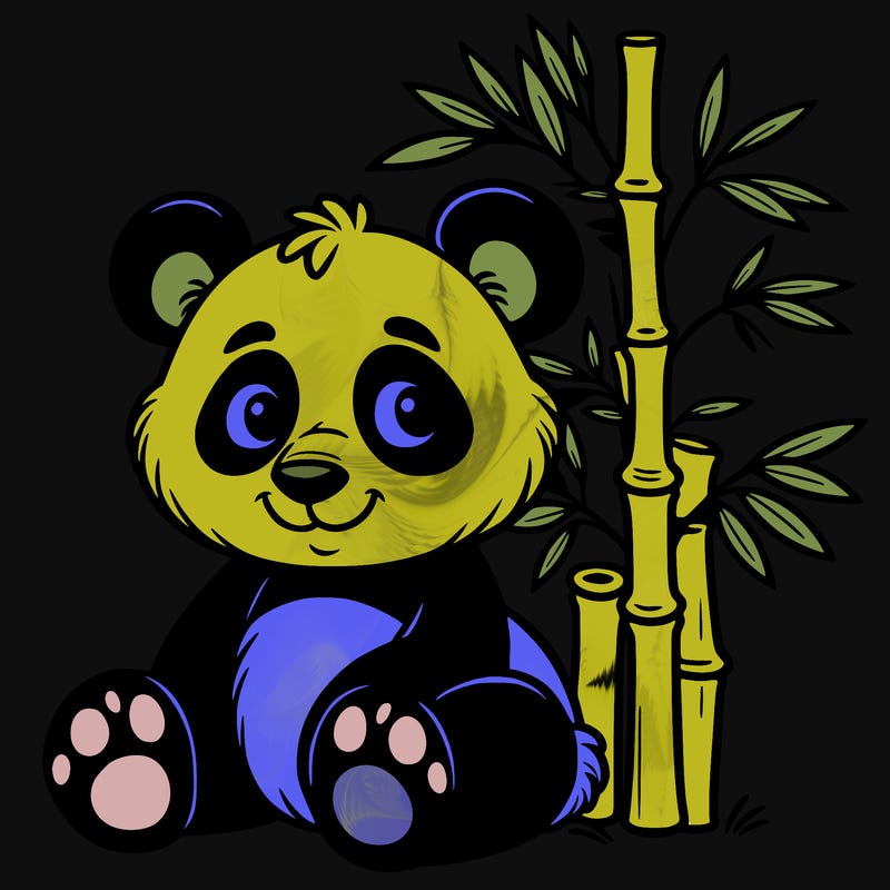 a panda bamboo