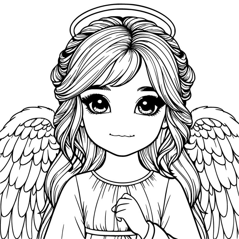 girl realistic angel