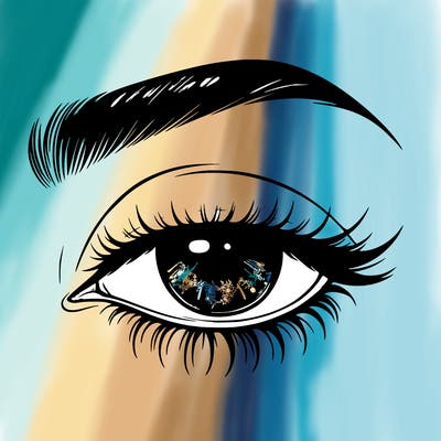 eye closed realistic