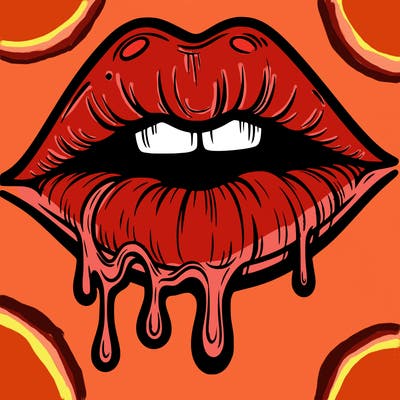 lips that look realistic and drip