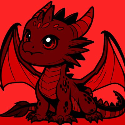 fierce baby night dragon