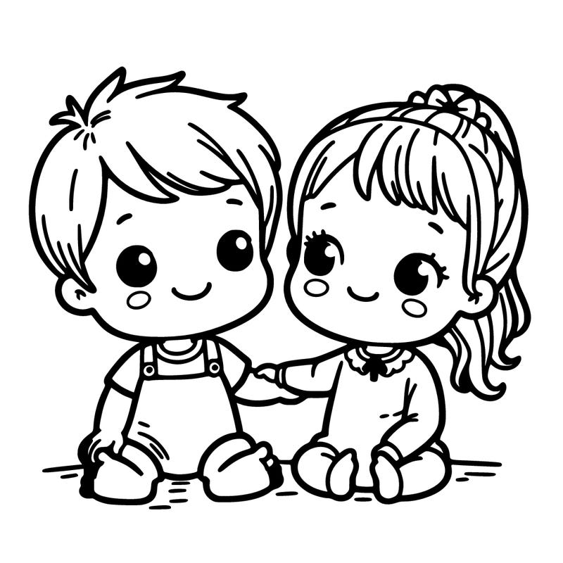 baby brother and older baby sister