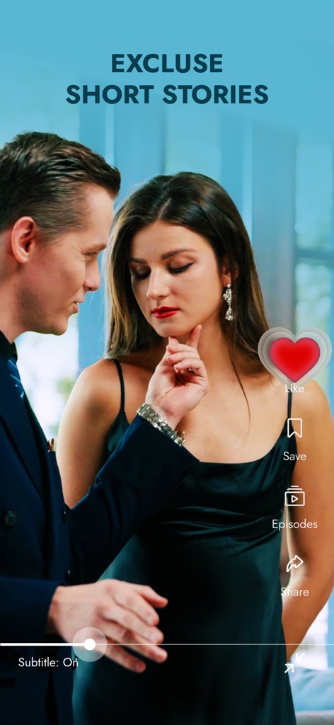 Drama One - Reel Shorts TV - Dramatic romantic scene from an exclusive short story on Drama One