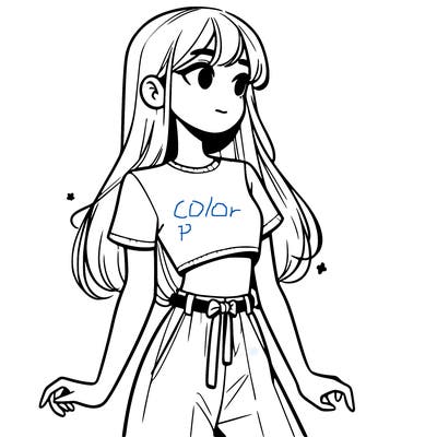 girl in a cute crop top