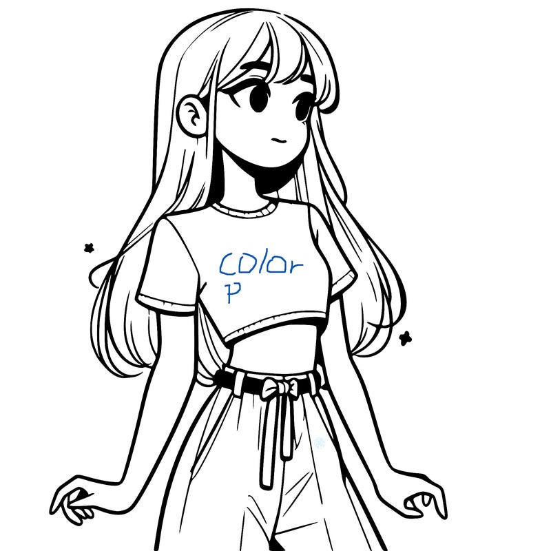 girl in a cute crop top