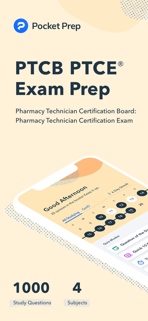 Pocket Prep PTCE 2026 | Master Your Pharmacy Technician Exam
