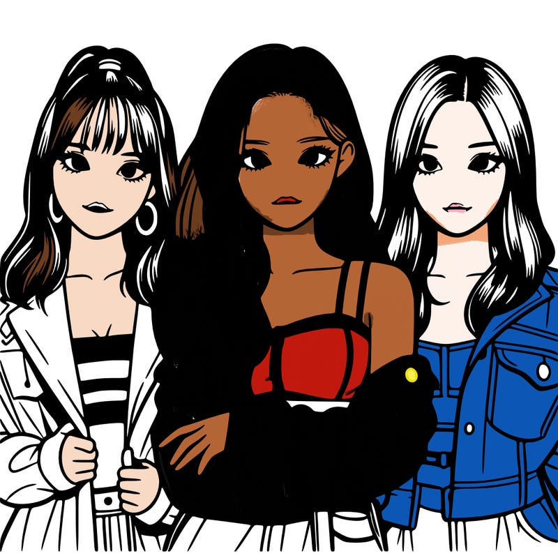 a group of 3 k-pop girls