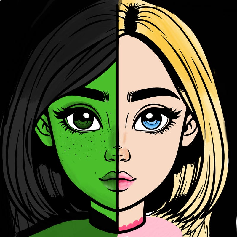 realistic girl split