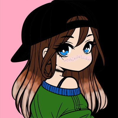 girl with a backward hat on