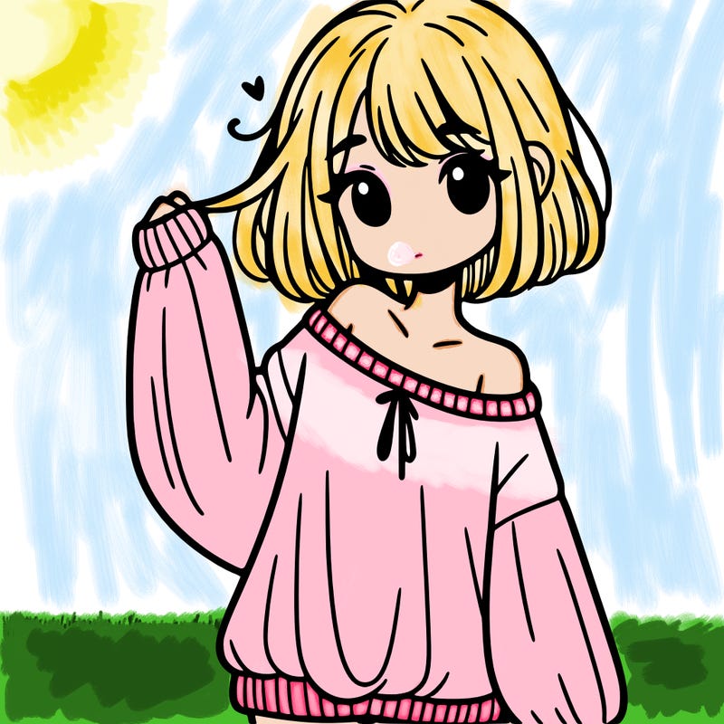 girl in baggy sweater hanging off her shoulder