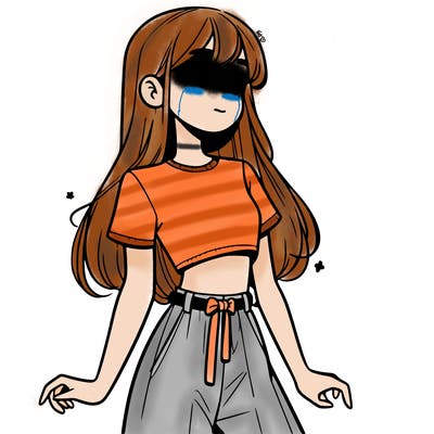 girl in a cute crop top