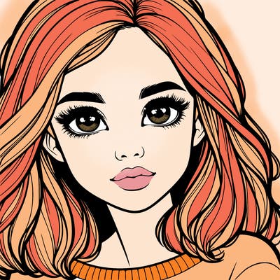 realistic girl whith cute eyes