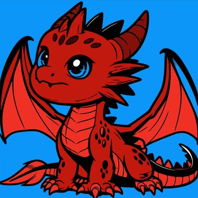 fierce baby night dragon