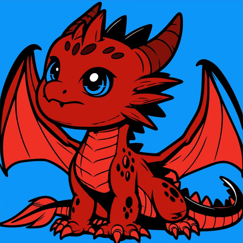 fierce baby night dragon