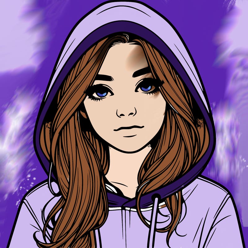 realistic girl with a hoodie