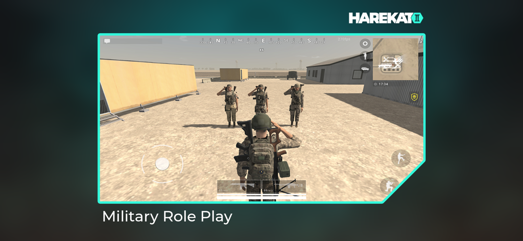 Harekat 2 : Online - Soldados saludando en el juego de simulación militar Harekat 2