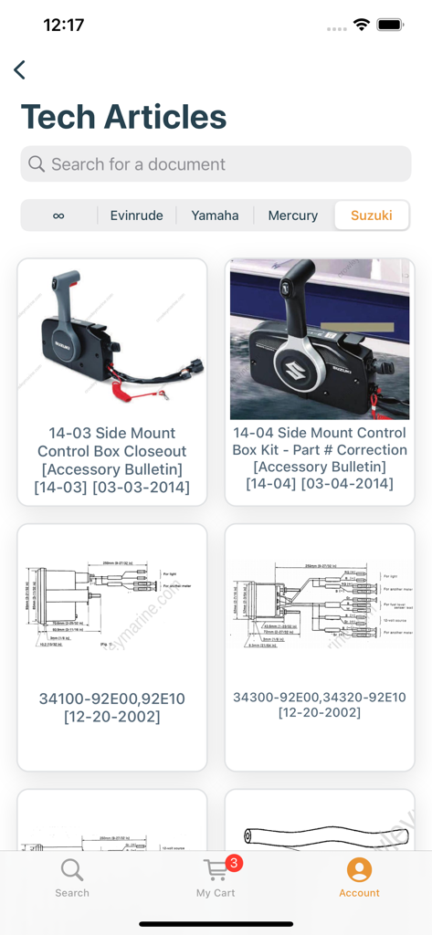 Crowley Marine - Tech articles and diagrams for Suzuki outboard motors in the Crowley Marine mobile app