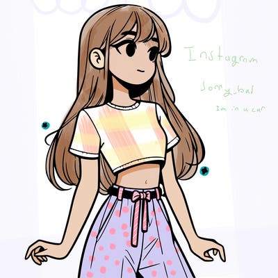 girl in a cute crop top