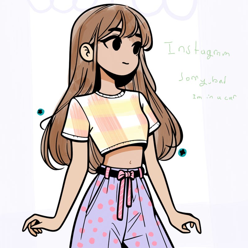 girl in a cute crop top