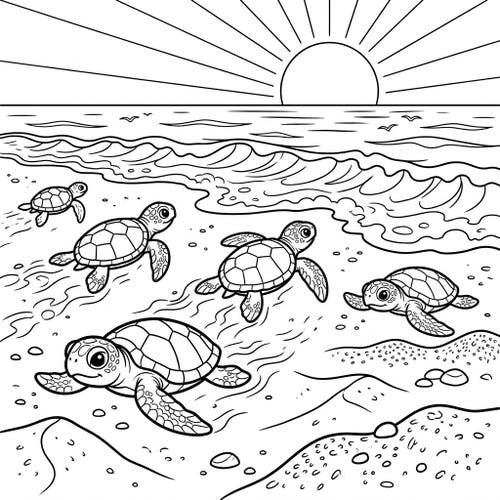 Sea Turtle Hatchlings