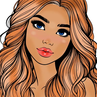 beautiful realistic girl