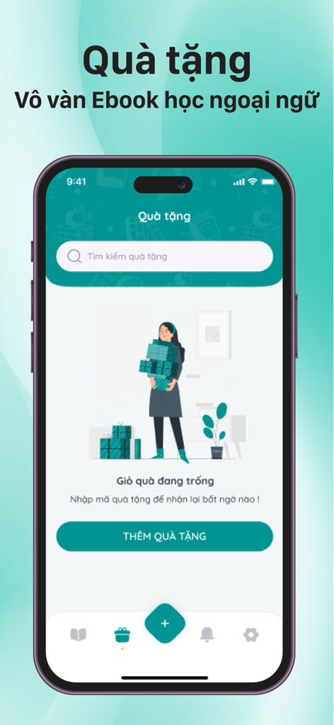 TKBooks - TKBooksモバイルアプリのギフトセクション、言語学習電子書籍にアクセスするため。