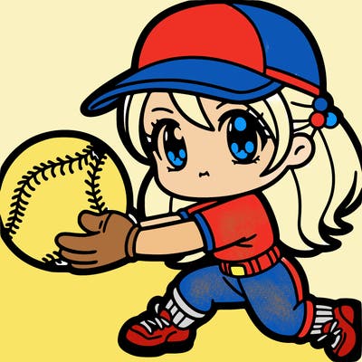 soft ball player