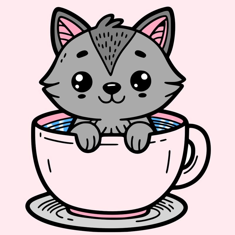 animal in a cup