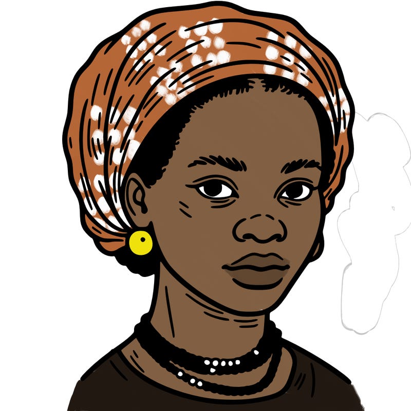 portrait of an enslaved african woman