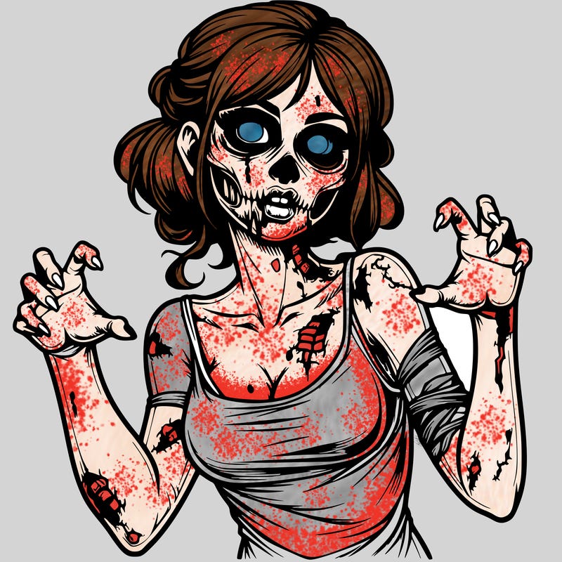 realistic zombie girl