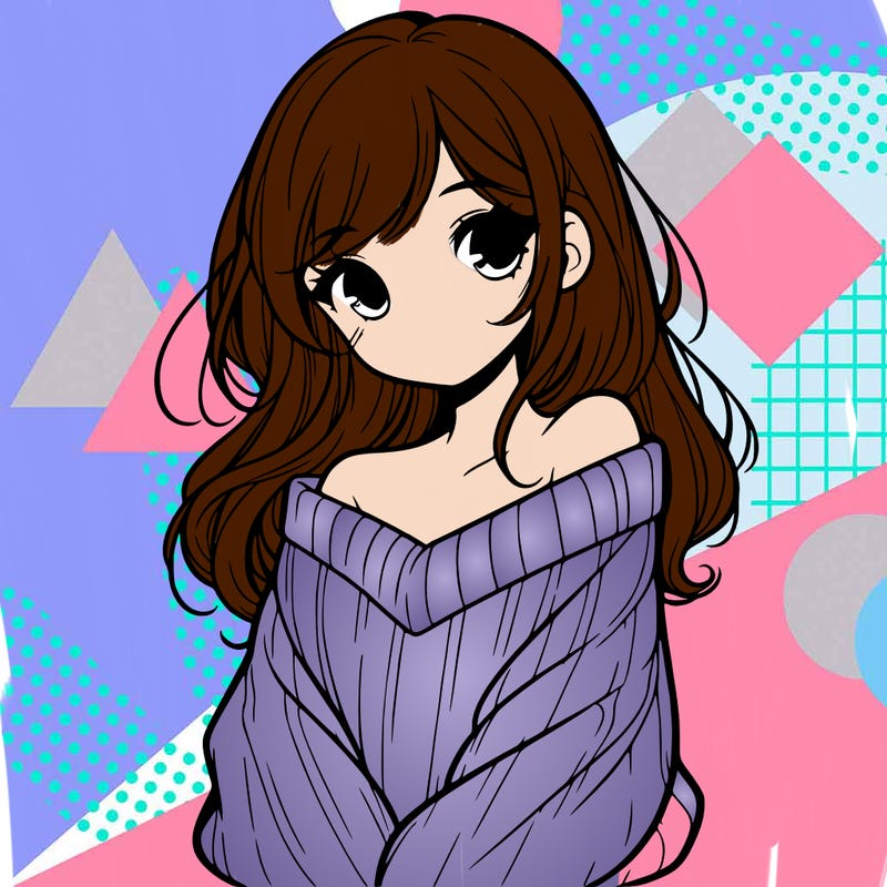 shy pretty girl wearing a sweater that is falling off one shoulder portrait