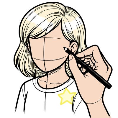 drawing a realistic person