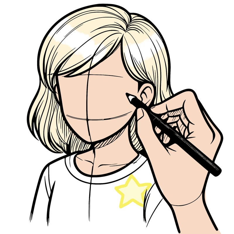 drawing a realistic person