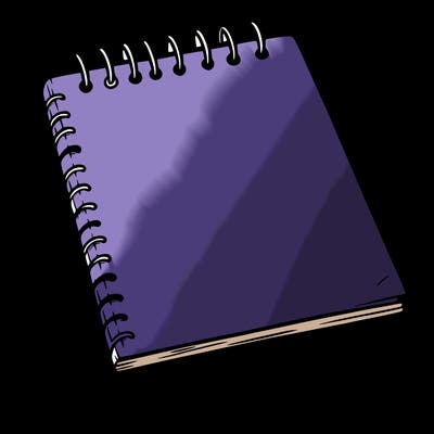 a blank sketch pad