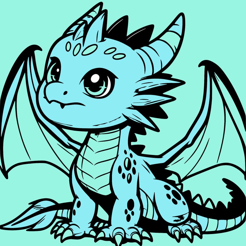 fierce baby night dragon