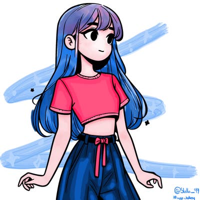 girl in a cute crop top