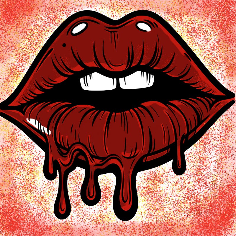 lips that look realistic and drip