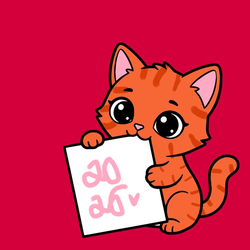 a small cat with a blank sheet of paper in its hand. the cat is sooooooo cute!