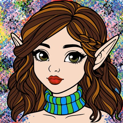 realistic girl elf