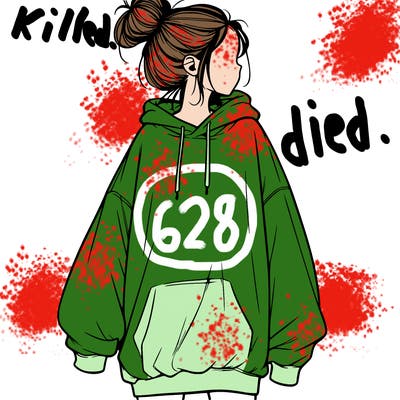 realistic girl with a oversized sweatshirt on and a bun