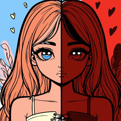 realistic girl split