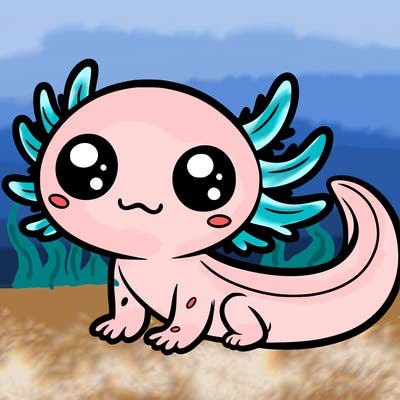 cute axolotl