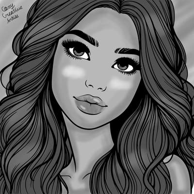 beautiful realistic girl