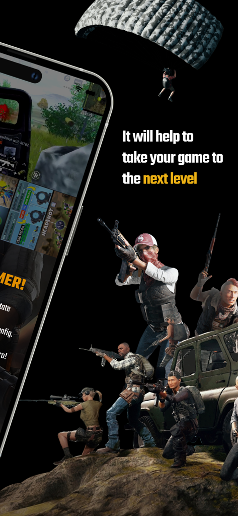 Guide & Stat for PUBG NewState - Aplicación de guía y estadísticas de PUBG New State con personajes del juego y herramientas de estrategia
