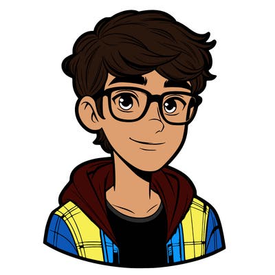 teen boy with glasses