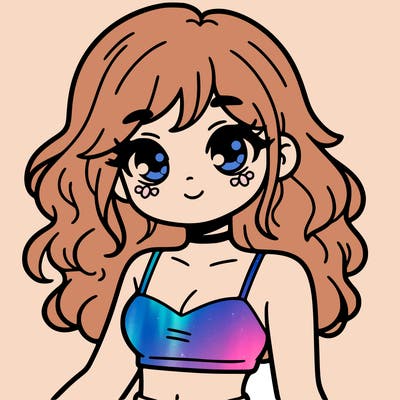 girl in a cute crop top