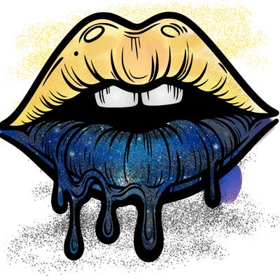 lips that look realistic and drip