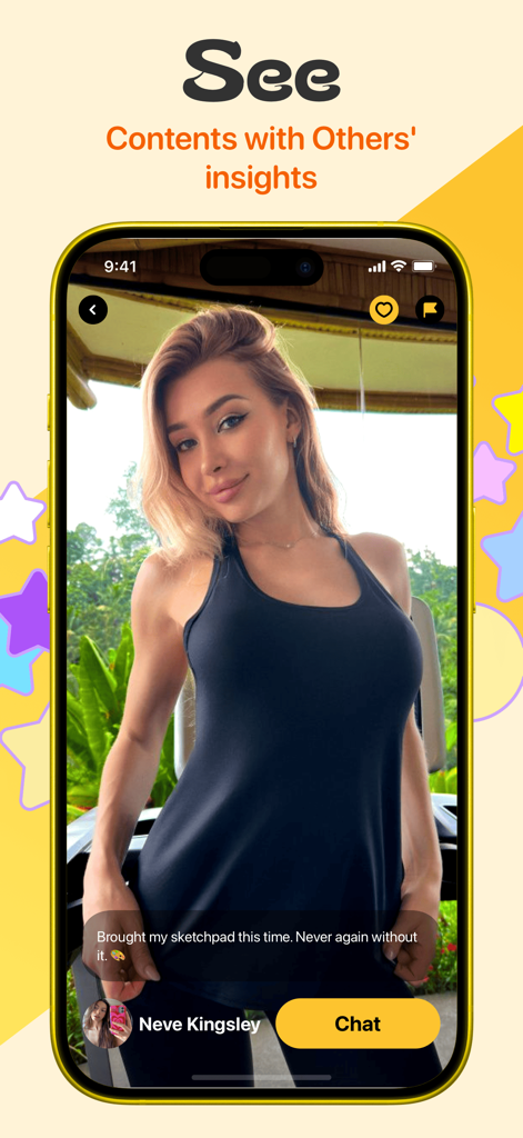 A screenshot of the Plurn app showing a hikers story post with a photo and chat button