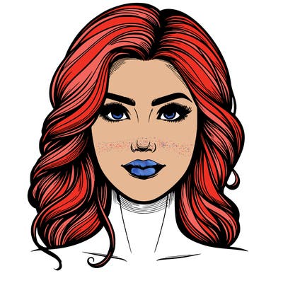 realistic beautiful woman face