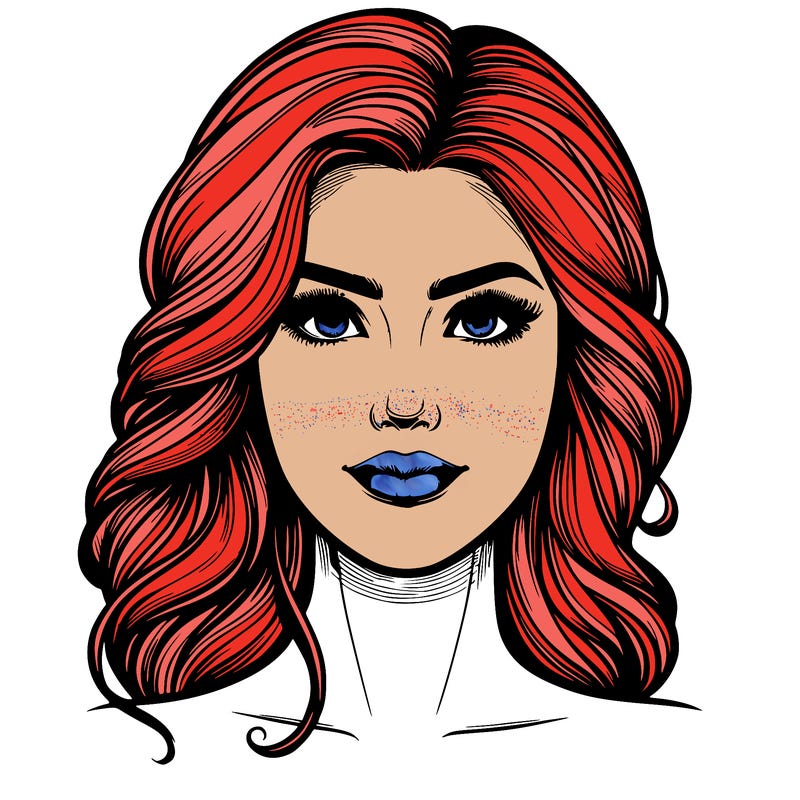 realistic beautiful woman face